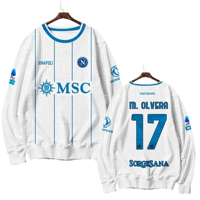 Napoli FC ''-2027 De Bruyne Fan Long Sleeve Crewneck Sweatshirt Unisex Casual Top