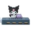 Sanrio Тонкий USB-концентратор Kuromi Kuromi-chan Kuromi 6×9,5×3 см Персонаж 327484 SANRIO