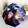 1 PC Automatic Folding Umbrella - Jujutsu Kaisen Pattern Portable Foldable Design With 8 Ribs Christmas Birthday Gifts