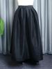 AOMEI Макси-черная юбка для женщин с высокой талией, плиссированные повседневные вечерние праздничные юбки больших размеров, длинные юбки