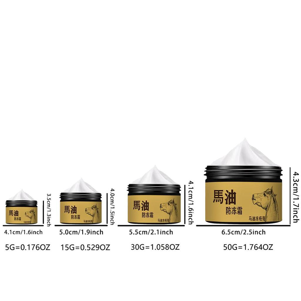 Horse Oil Antifreeze Cream, Hydrating and Moisturizing, Repairing Damaged, Dry and Cracked Skin, Caring for Skin with Horse Oil Frostbite Cream