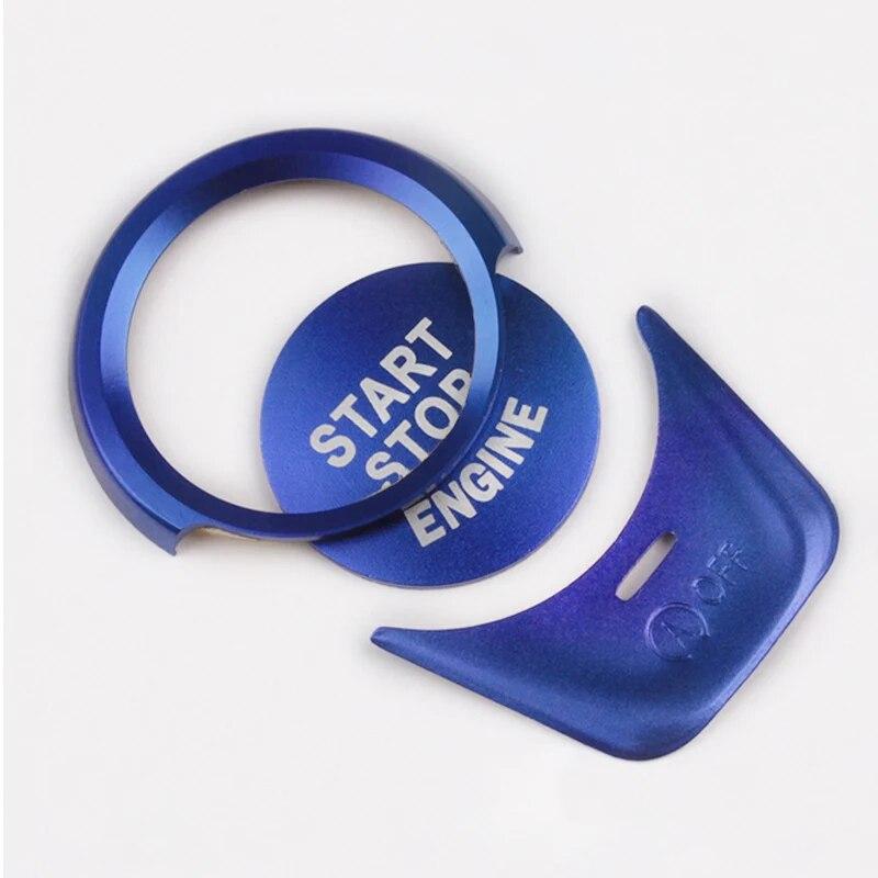 3 шт., кнопка запуска двигателя, остановки, выключения, кольцо, украшение, аксессуары для салона автомобиля для BMW 5 серии G30 X3 G01 G11 G32 X4 G02