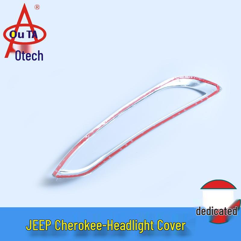 Otai Front Daytime Running Light Frame for 13-18 Jeep Cherokee Headlight Cover - Modified Car Accessory