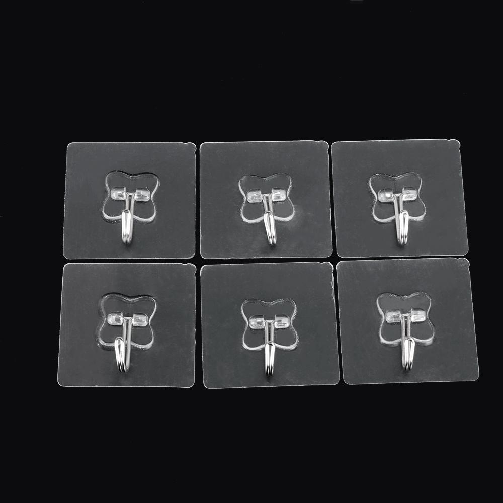 Household Transparent Home & Living Seamless Adhesive Hook Traceless Hooks Wall Rack Storage Hanger