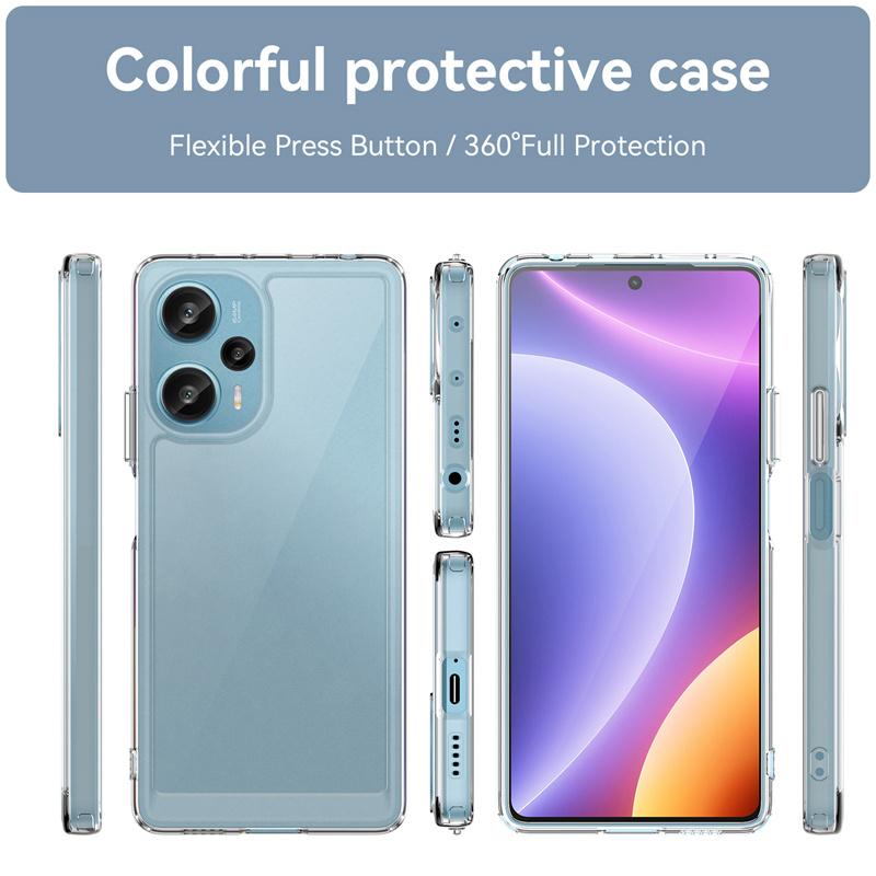 Для чехла Xiaomi Poco F5 чехол Poco F5 Capas новый жесткий противоударный бампер прозрачный многоцветный Fundas Poco F5 Pro чехол