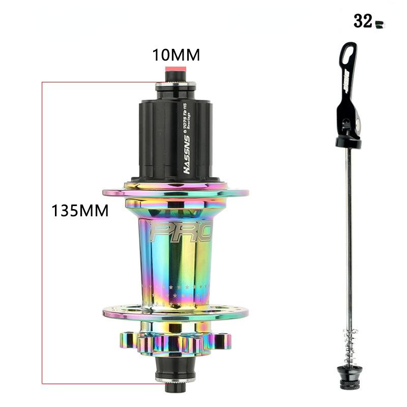 Подшипник задней ступицы HASSNS Pro 7 32h, 32 отверстия, Freehub MTB, четыре задние ступицы Palin 32H для 7-12-скоростного велосипеда Noisy Cube, 6 ступиц с собачками
