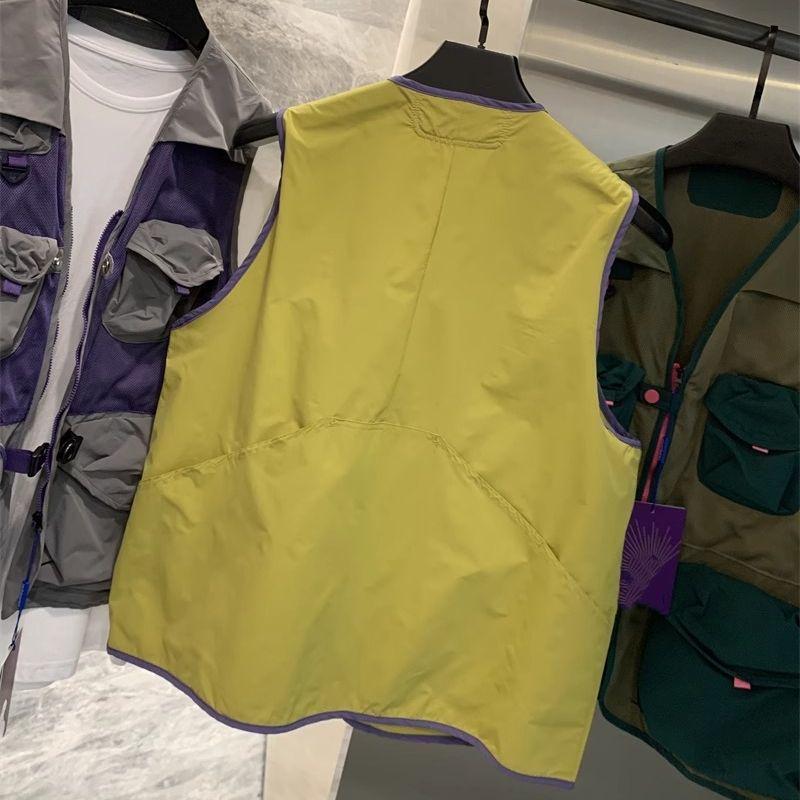 Унисекс Многокарманный Рыболовный Жилет Color Block для Активного Отдыха