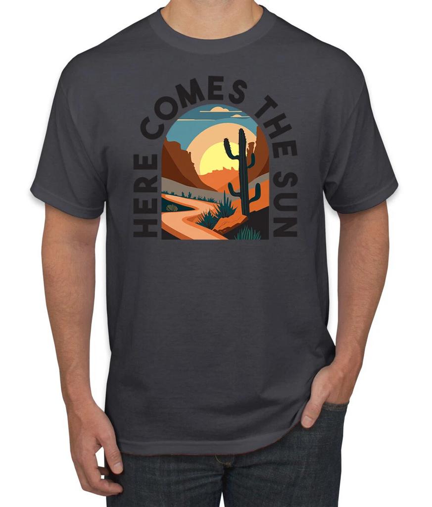 Here Comes The Sun Desert Road Nature Men T-Shirt