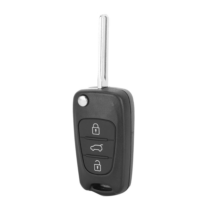 3-button Folding Car Key Shell, Compatible with Hyundai I20, I30, IX35