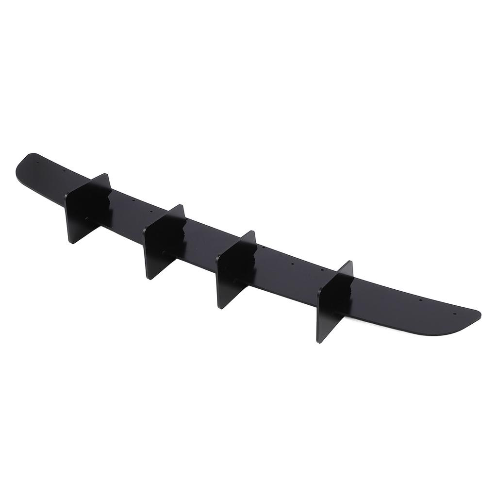 Rear Bumper Lip Diffuser Glossy Black Enhanced Aerodynamics Sporty Look Sturdy Lip Spoiler Body Kit