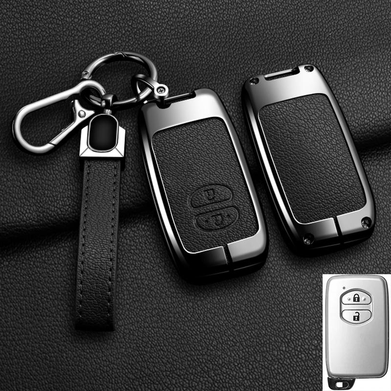 Interior Mouldings Alloy Car Key Case Cover Shell Fob For Toyota Prius 30 Alpha Aqua Land Cruiser Auris For Lexus LC 200 2012 -