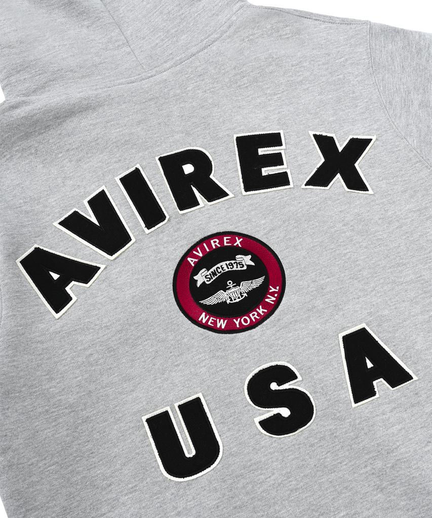 Свитшот с логотипом Avirex Varsity / Серый 7833931009