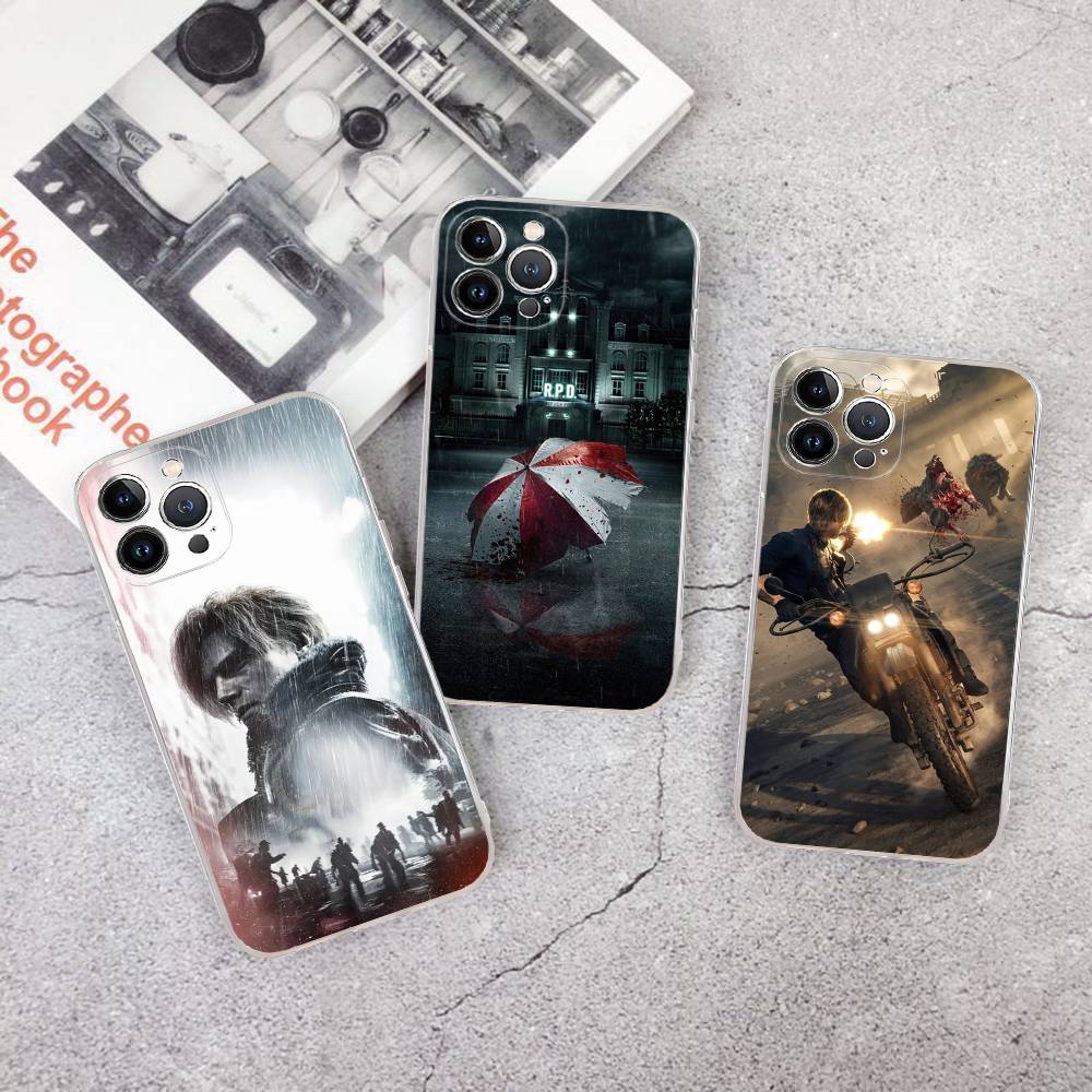 R-RESIDENT GAME E-EVILS Phone Case for IPhone 17 16 15 14 13 12 11 Pro Max 13 12 Mini 17Air 16e Clear Cases