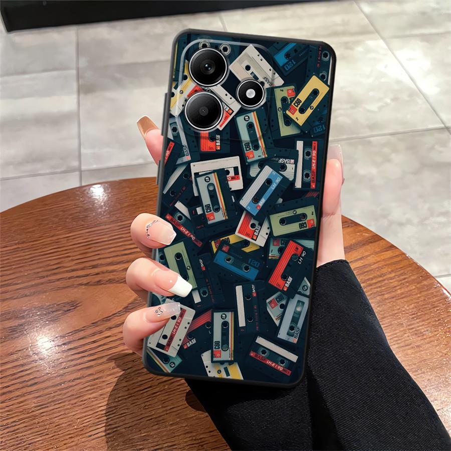 Чехол со счастливым узором из лент для Xiaomi Poco F3 F4 F5 C50 M3 M4 Pro X3 X4 X5 C51 M5 C65 Мягкая задняя крышка для телефона