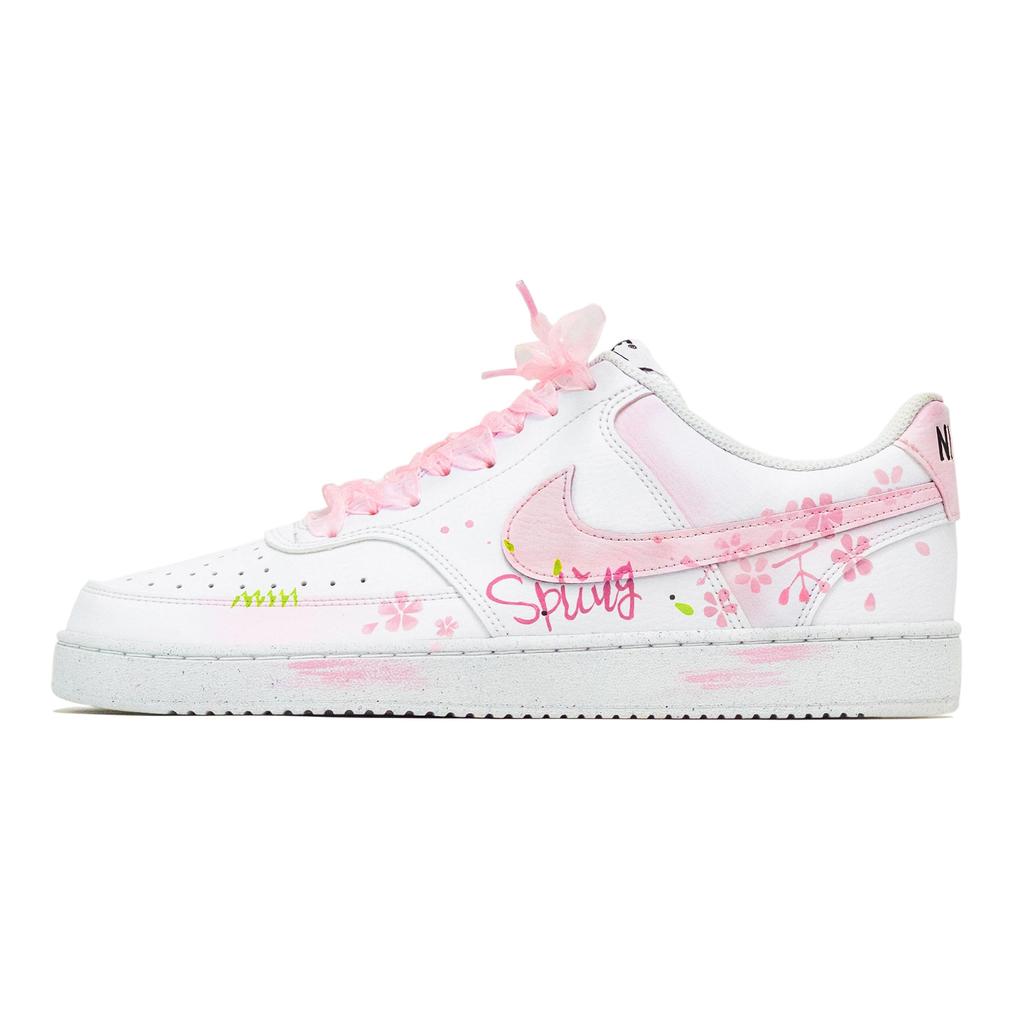 Nike Court Vision 1 Low top Skateboard Shoes Unisex Pink White DH2987-101(Team1171--)