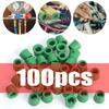 Зеленый Кондиционирование 100/50 шт 1/4'' Зарядный Шланг 1/4'' Прокладка Клапана Комплект Уплотнений для Ремонта Манифольда Замена Автоаксессуары Новые