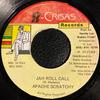 7-дюймовая пластинка APACHE SCRATCHY Jah Roll Call BRC0001 BCrisas Record Ямайка Регги Ска Даб Б/у