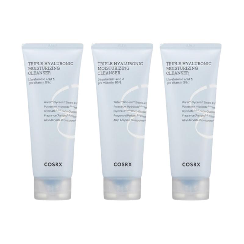 COSRX Увлажняющее очищающее средство Hydrium Triple Hyaluronic 150 мл – Мягкое ежедневное очищение для сухой и чувствительной кожи