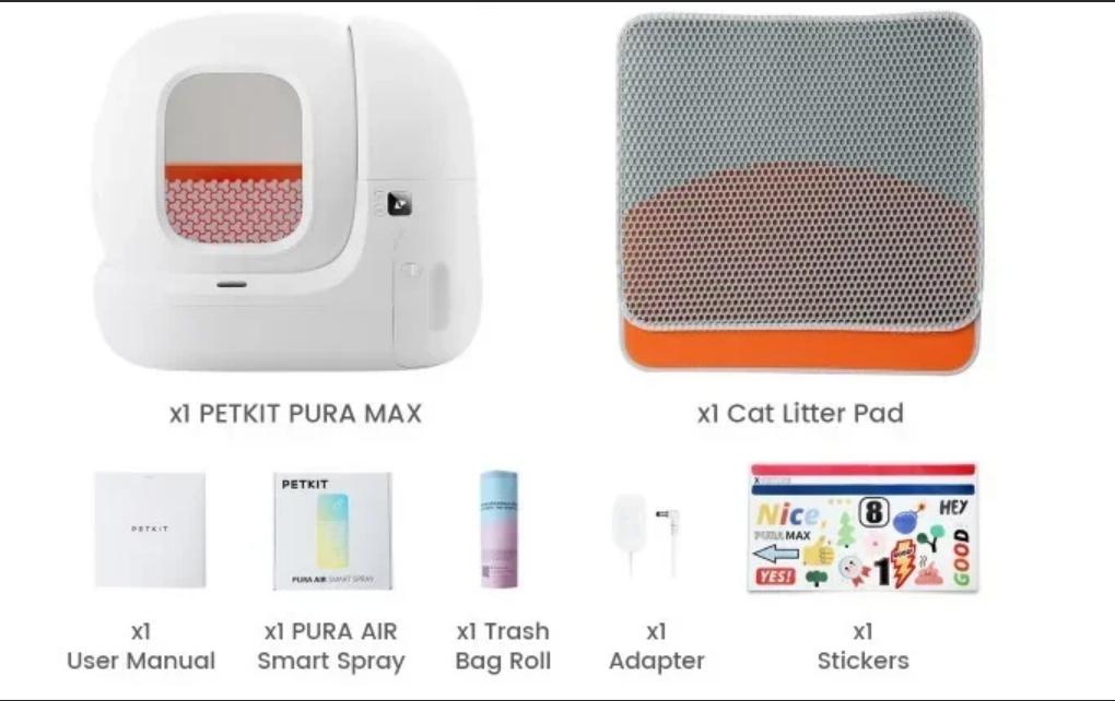 Cat little box Petkit MAX-2 Intelligent self-cleaning automatic cat box with application international version Pura Latest Model