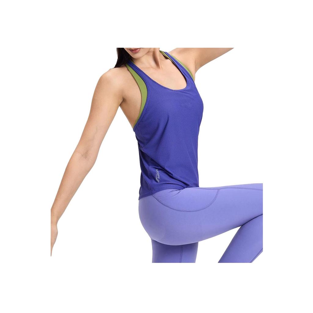 SAUCONY Однотонный жилет без рукавов с круглым вырезом Женские топы Ярко-синий SC1230010DY-BL65