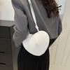 PU Leather Heart Bag Versatile Design Unique Design Single Shoulder Bag Multi-Functional Fashionable Style Crossbody Bag