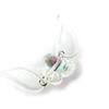 [N0251] - Эластичный браслет 'Cristal' белый (бабочка)