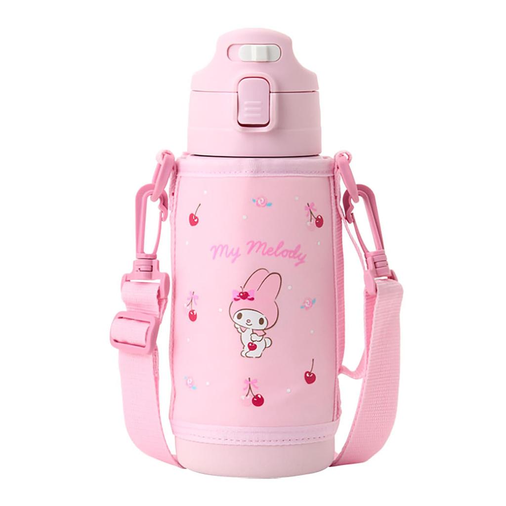 Sanrio 2WAY Stainless Steel My For Both Hot and Cold 620mL When Using a 670mL When Using a Direct with Name Space 096041 Bottle, Melody, Children,