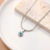 Best-selling Angel's Eye Titanium Steel Necklace for Men, Gold-plated Clavicle Chain, Unique Original Jewelry