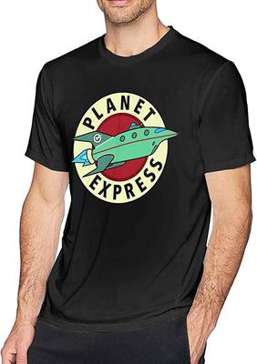 Мужская винтажная черная футболка Planet Express