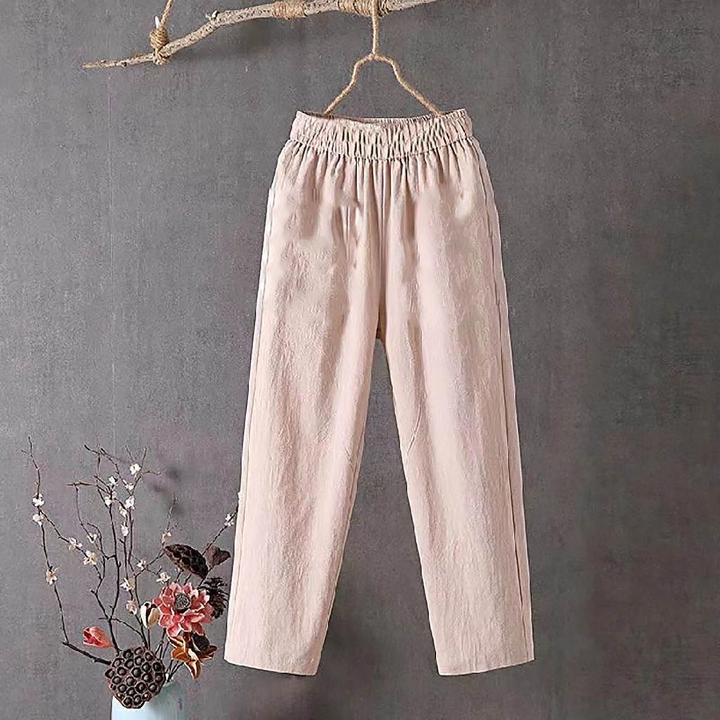 Women's Straight Pants Fashion Casual Pants Nine Point Harlan Pants