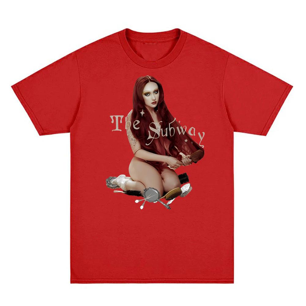 Chappell Roan-Футболка The Subway Высококачественные футболки с коротким рукавом Топ Летняя 100% хлопок Футболка Sudaderas Мягкие удобные футболки