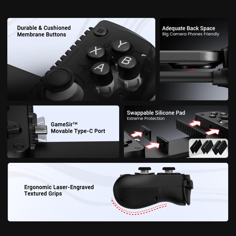 Контроллер Gamesir X5 Lite для мобильного гейминга Смартфон телефон Геймпад Совместимый с Android и IOS Стики с эффектом Холла Type-C