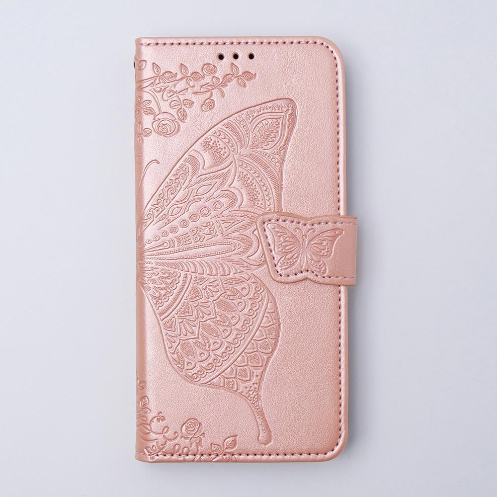 Flip case for Xiaomi 13T / 13T Pro, Butterfly, rose gold