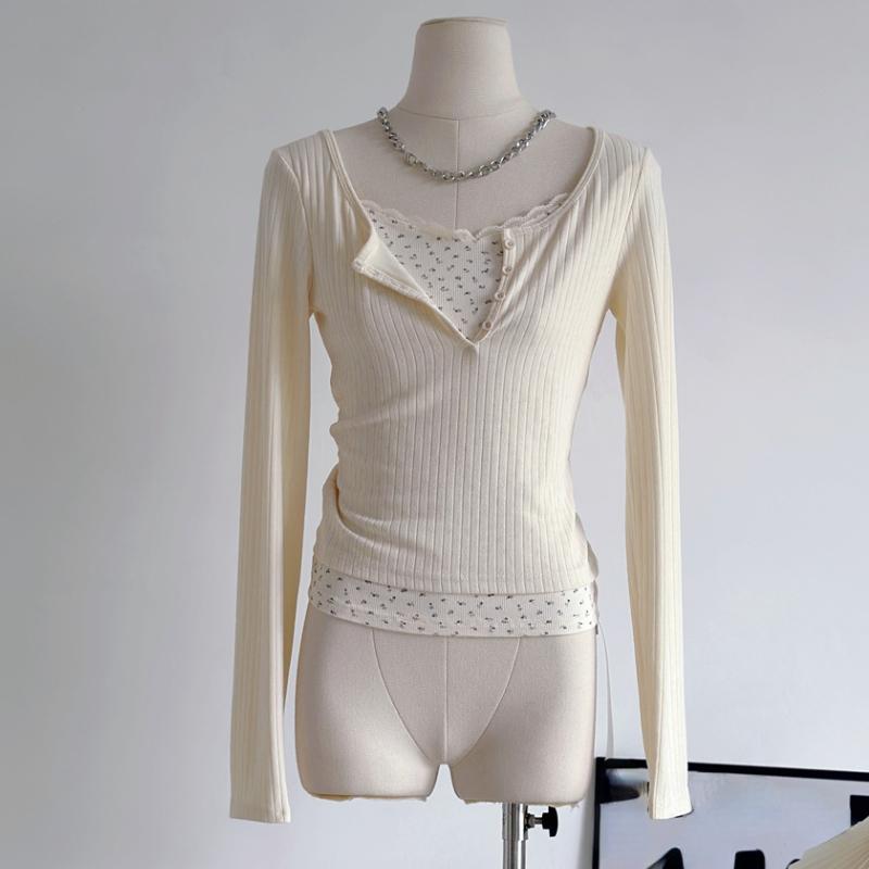 Модные простые белые футболки Mori Girl с круглым вырезом, укороченный топ Gyaru, тонкие повседневные футболки с длинными рукавами Gyaru, эстетичная осень-зима 2000-х годов