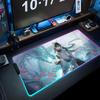 Dan heng Коврик для мыши RGB Игровой коврик для мыши Большой светодиодный коврик Настольный коврик для ПК Светящийся коврик для мыши Большие коврики для клавиатуры Ковер для стола с подсветкой