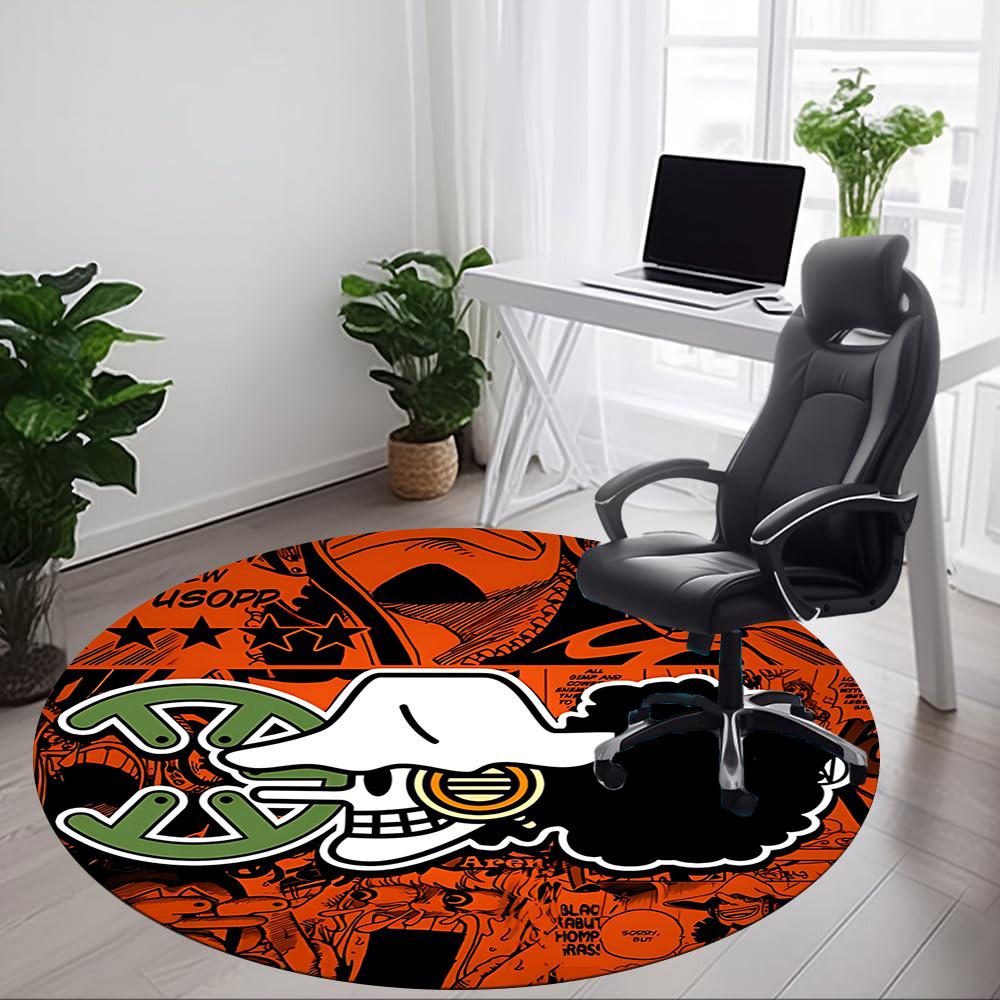O-One Piece Skull Office Round Area Rug, Under Office Chairs Bedroom Living Room Home Decor a1022122