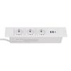 Встраиваемая сетевая планка 3 розетки 2 порта USB A 1 порт USB C PD20W Настольная розетка со шнуром 1,5 м Стандартная