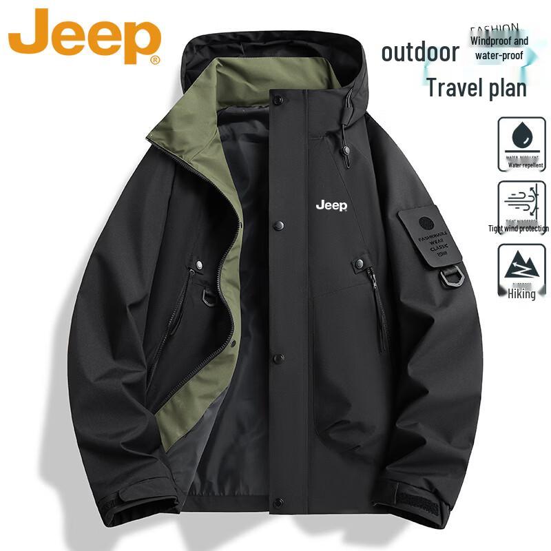 Jeep Мужская повседневная ветровка Softshell для активного отдыха