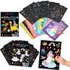 Dinosaur Drawing Board Scratching Card Paper Scratch Art Painting Paper Card Kit Art Painting Paper