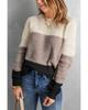 Azura Exchange Netted Texture Pullover Sweater