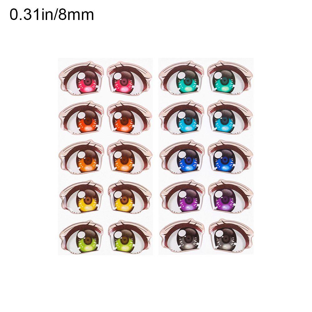 Аниме фигурка кукла глаз чипы бумага мультфильм глаза наклейки лицо орган пастер