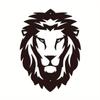 Геометрический лев, металлический настенный рисунок, черная голова льва, готический металлический настенный знак, стильный офисный декор и декор с дикими животными, уникальное настенное искусство
