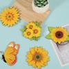 9pcs/set Sunflower Pendant Pastoral Style Handicraft Stall Small Home Decoration Butterfly Pendant