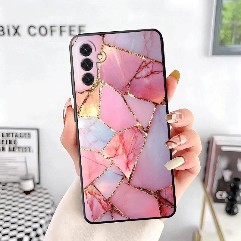 Мягкий чехол для телефона с геометрическим мраморным узором для Samsung A17 A37 A57 A16 A26 A36 A56 A15 A25 A35 A55 A14 A24 A34 A54 A13 A23 A33 A53
