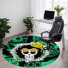 O-One Piece Skull Office Round Area Rug, Under Office Chairs Bedroom Living Room Home Decor  a1022104