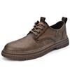 Мужская повседневная обувь из натуральной кожи, классические туфли-оксфорды на шнуровке, элегантные офисные туфли для мужчин, удобная деловая обувь