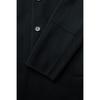 CuStomellow Men S Black caShmere Blended Balmacaan Coat Cwcaw25611bkx
