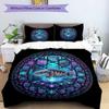 Cybernetic Fish Laboratory Pattern Bedding,Quilt Set Quilt Cover Pillowcase Home Birthday Gift (1 * duvet cover + 2 * pillowcase, without core)