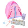 1/12 Dollhouse Simulated Tent Camping Kit Dollhouse Outdoor Picnic Camping Decoration Micro Scene Photo Props Pretend Play Toys