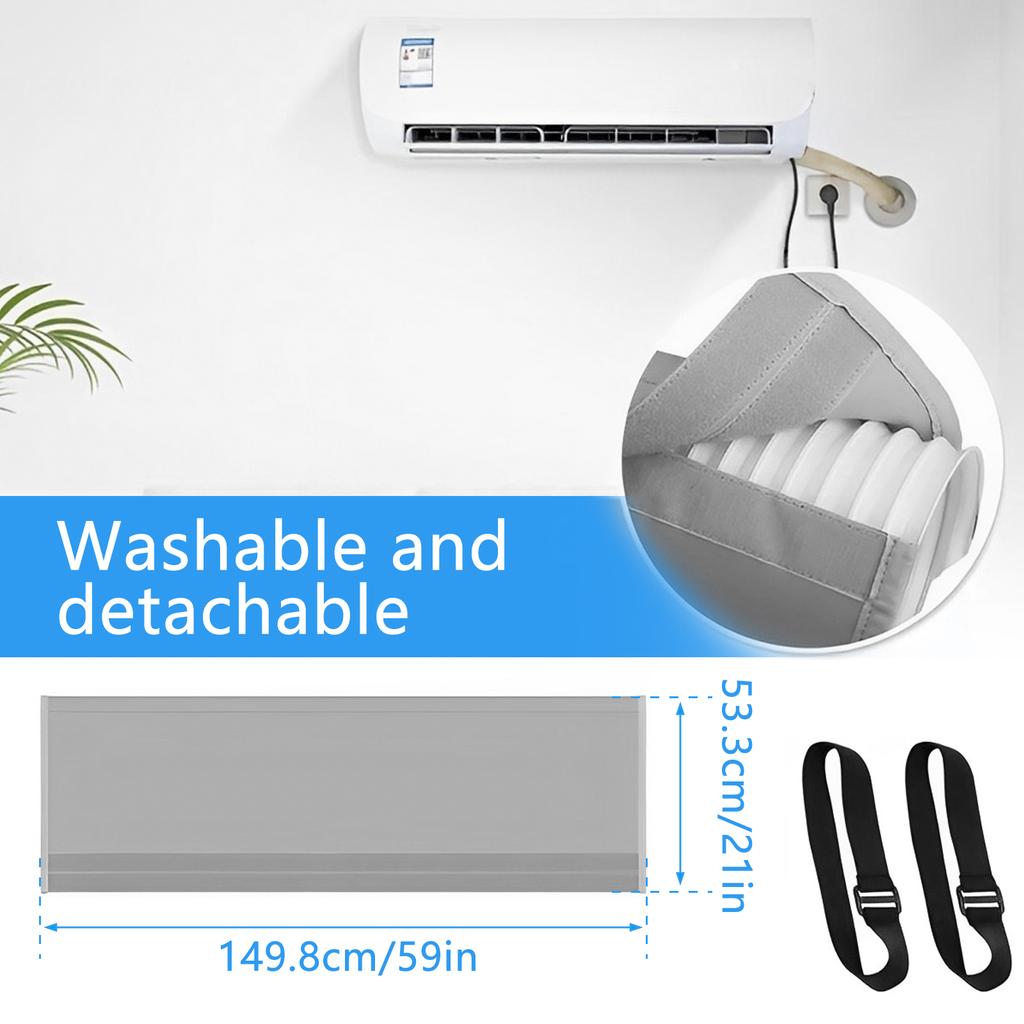 Air Conditioner Hose Protection Cover Insulated AC Hose Duct Vent Cover Easy Installation for Most 5inch To 5.9inch Exhaust Hose